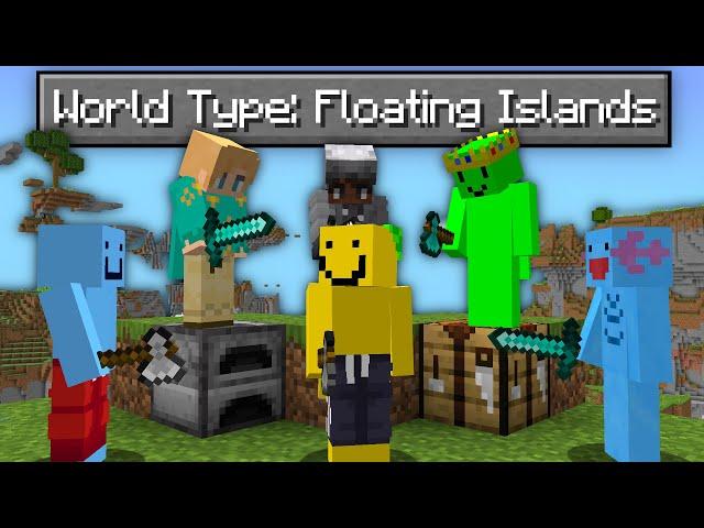 Minecraft Manhunt, But There's Floating Islands...