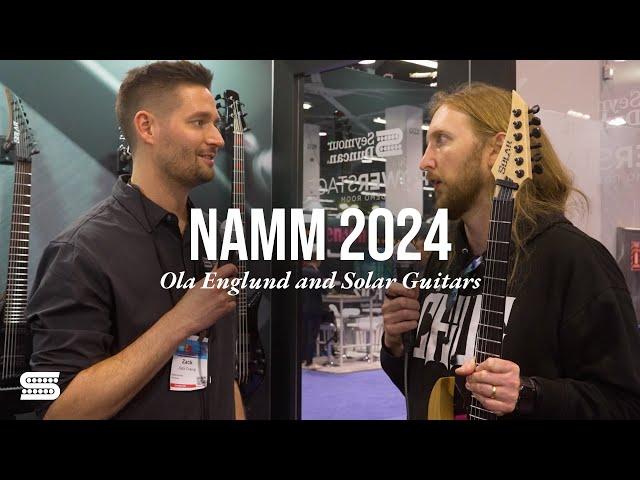 NAMM 2024 - Ola Englund and Solar Guitars with Seymour Duncan