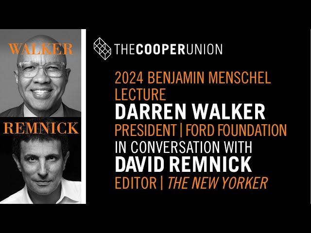 Darren Walker Gives the 2024 Benjamin Menschel Distinguished Lecture