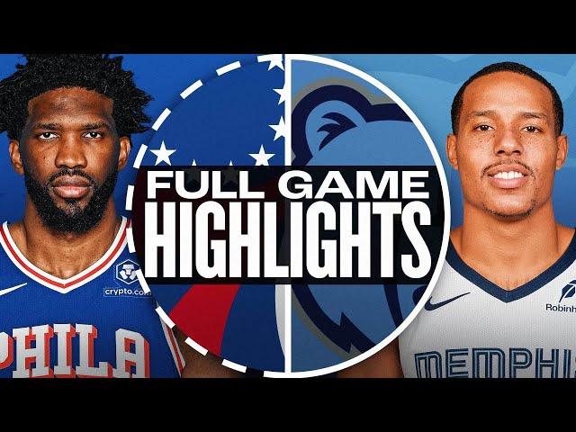 76ERS at GRIZZLIES | FULL GAME HIGHLIGHTS | November 20, 2024