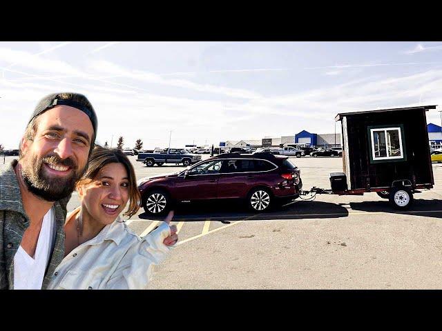 Crossing the USA in our TINY CABIN ON WHEELS | DAY 1