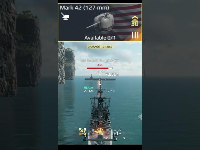 Mark 42 (127 mm) - New Event Free Cannon Damage Test  #modernwarships