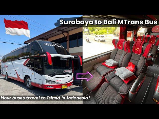 $20 Bus Journey in INDONESIA  | Mercedes Benz HIGH-DECK Bus | FREE BUFFET Meal and Snacks 