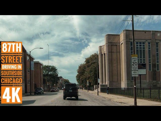 87th Street: Driving in Southside Chicago 4K: Streets of the Americas