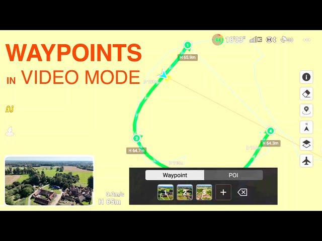 DJI Air 3: WAYPOINTS for video [Set Offline & In-Flight Tutorial]