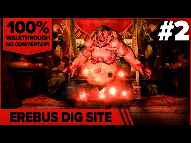 Doom 3: Resurrection of Evil 100% Cinematic Walkthrough (Hard, No Damage) 02 EREBUS DIG SITE