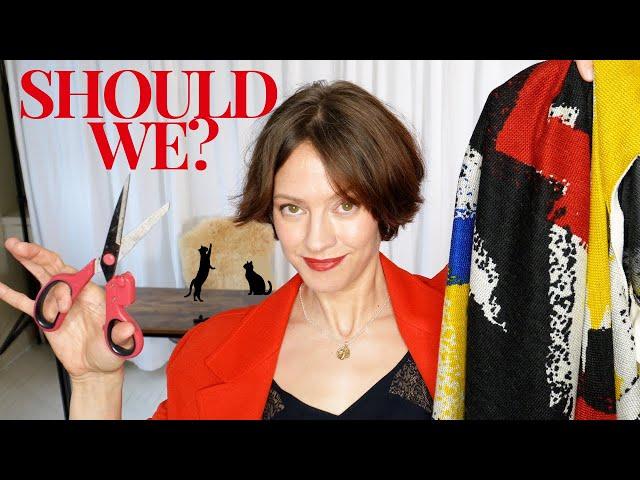Wardrobe Refresh: Can I cut my clothes with scissors? No sewing!