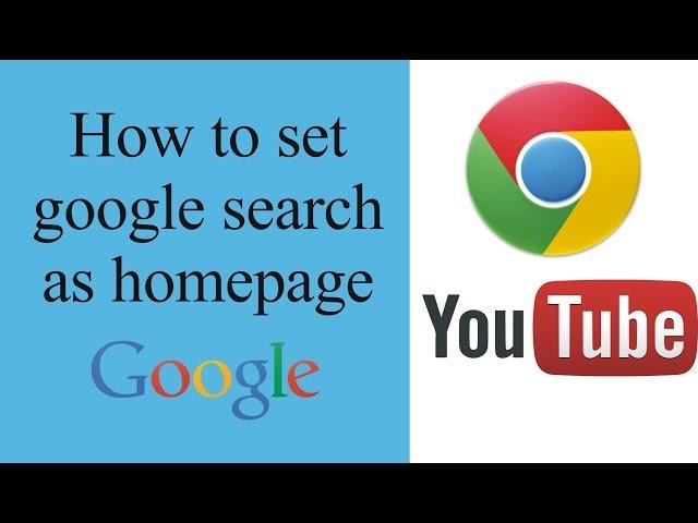 How to set default home page in google chrome like google.com