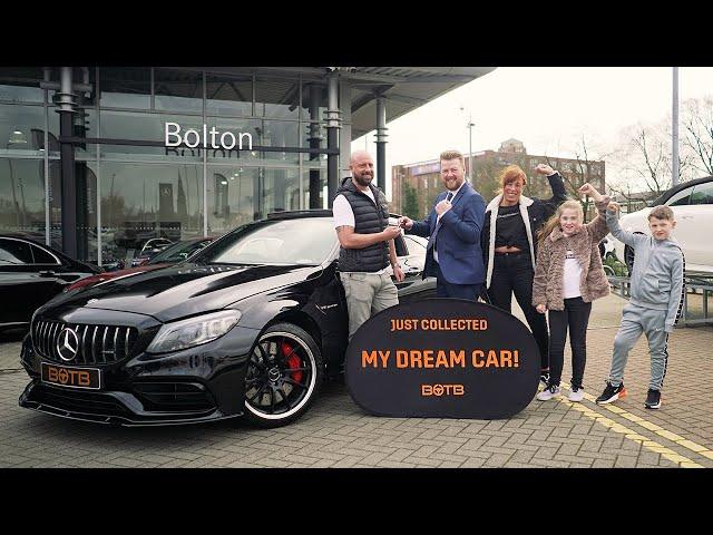 BOTB Winner Gary Wood collects his Mercedes C63-S AMG Coupe!