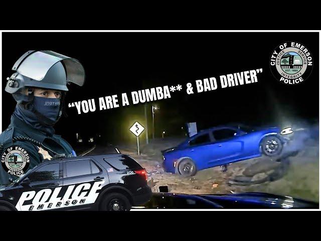Charger Scatpack 392 F***S w/ Emerson PD in Georgia | CRASHES OUT, called "DUMBA** by POLICE"!