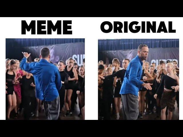 Blue Shirt Guy Dancing Original Video vs Meme