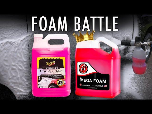 ADAMS MEGA FOAM vs MEGUIAR'S ULTIMATE SNOW FOAM SOAP BATTLE