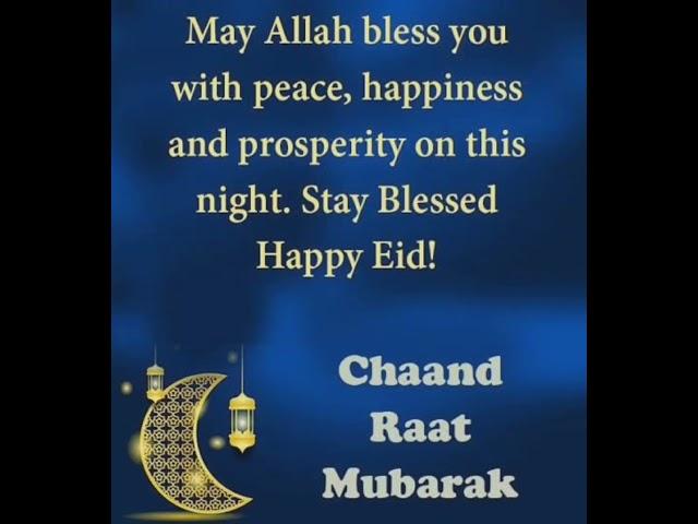 Chand Raat Mubarak #quotes#sammra Zuhair#pray#world#viralvideo#fypage