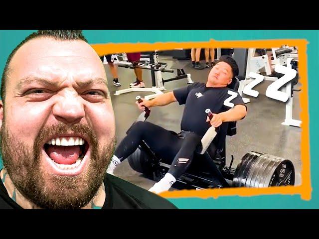 MY GUY WENT TO SLEEP! | Hilarious Gym Fails With Eddie Hall