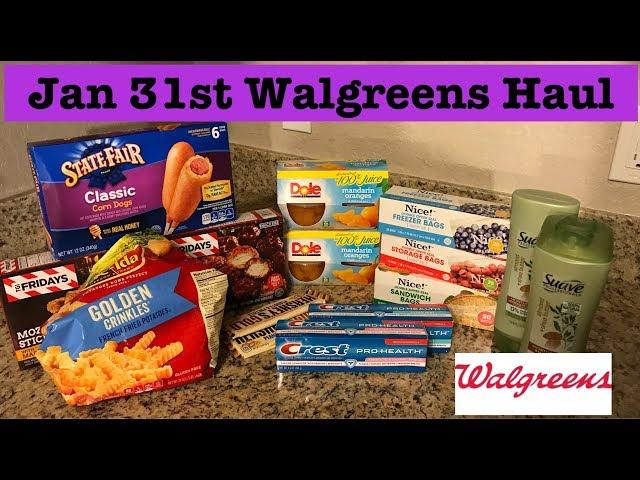 Walgreens Extreme Couponing Haul| Jan 31st| Only cost $3.96!!!!!