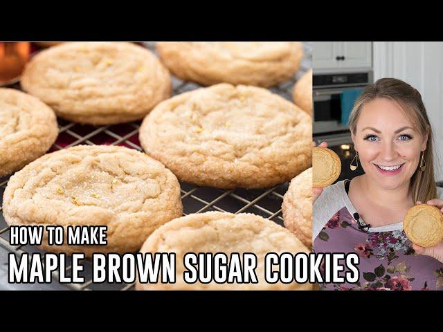 Melt in your Mouth Maple Brown Sugar Cookies