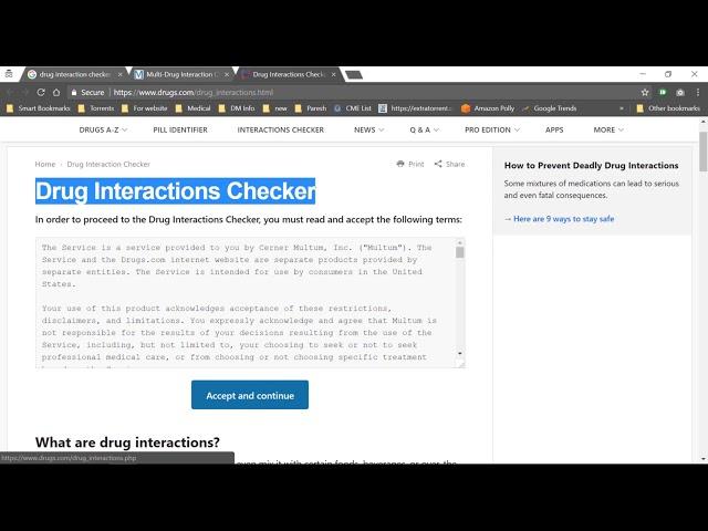 Drug Interaction Checkers: Tutorial on Using Online Tools