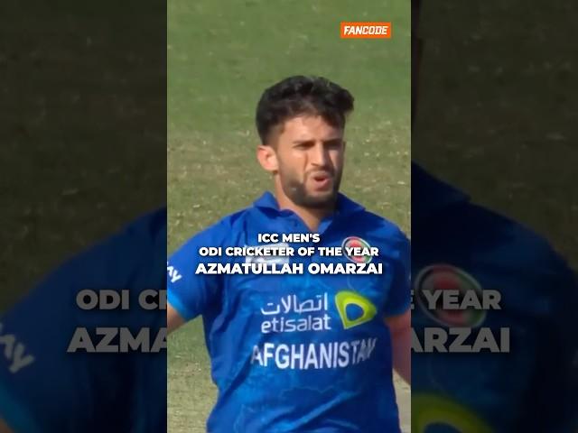 Azmatullah Omarzai named ICC Men’s ODI Cricketer of the Year.