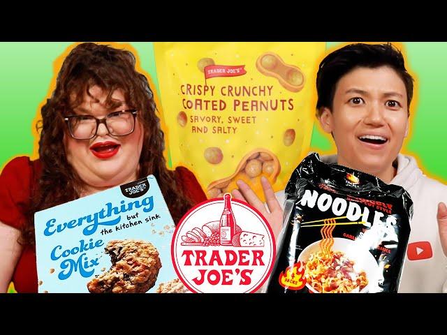 Kristin & Jen Try EVERY NEW Trader Joe's Item For September | Kitchen & Jorn