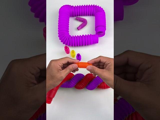 Creating Full Satisfying ASMR POP-TUBE #diy #satisfyingvideos#relaxing #creative #insideout #oddasmr