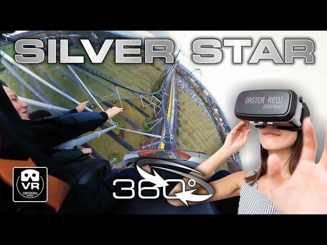 VR Roller Coaster 360° SILVER STAR | VR360 Europa Park | 1st row onride POV Montagne Russes #Oculus