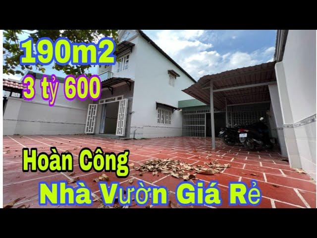 Bán Nhà Bình Dương 190m | Nhà Vườn Giá Rẻ 3,6 tỷ | nhà đất bình dương | Hồng Sơn bds | nhà giá rẻ