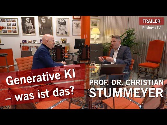 Generative Künstliche Intelligenz (KI) - was ist das? Prof. Stummeyer im TV-Interview