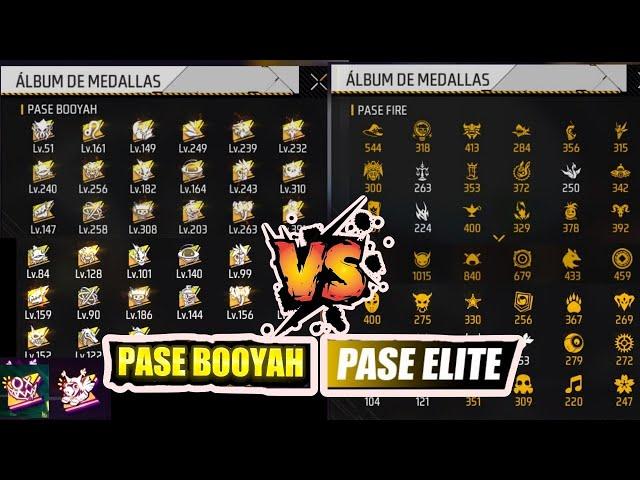 Todas las MEDALLAS de los PASES ELITES de FreeFire / ALBUM DE MEDALLAS del Pase Booyah 2024