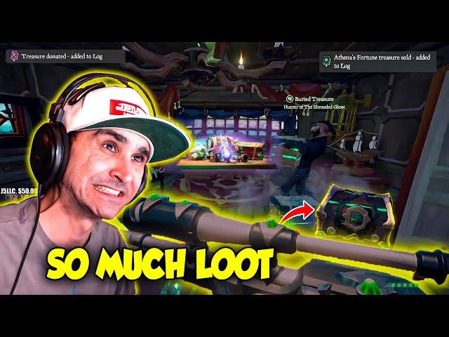 Summit1g hijacks a ship FULL of loot! Athena and Chest of Legends steal in Seas of Thieves