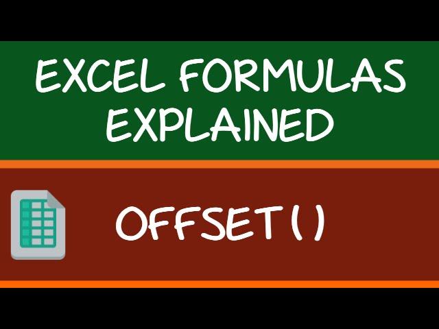 OFFSET Formula in Excel