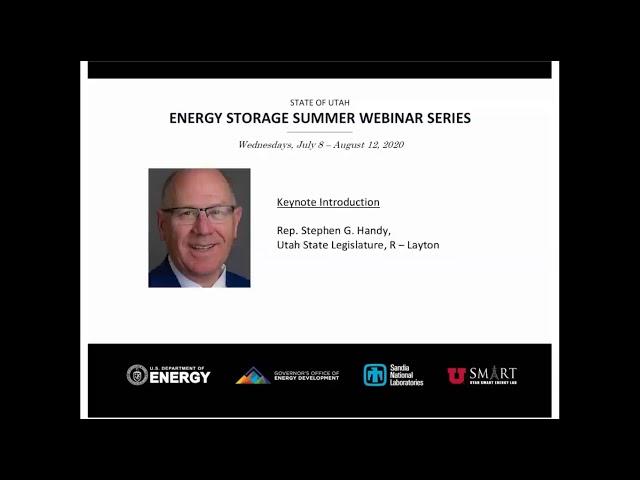 Session 5 — Energy Storage Policy Development and Regulatory Issues | Utah Energy Storage