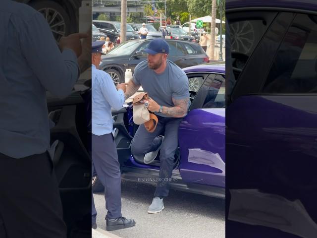Aberrant GMK with 2M€ watches getting out his Porsche #billionaire #monaco#luxury#trending#lifestyle