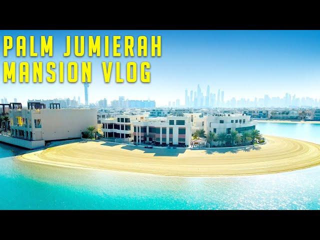 Dubai Palm Jumeirah Vlog | Beachfront Mansion Walkthrough