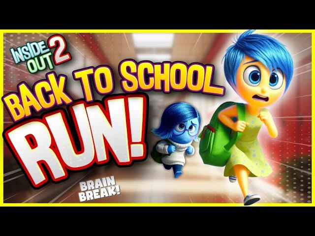 Inside Out Back to School Run! | Brain Break | Just Dance | Danny Go Noodle | Freeze Dance