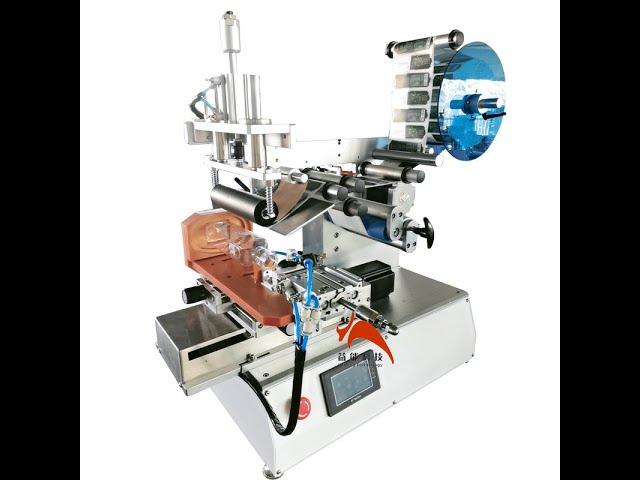 Multi functional labeling machine for flat, multilateral, hexagonal, square and conical bottles