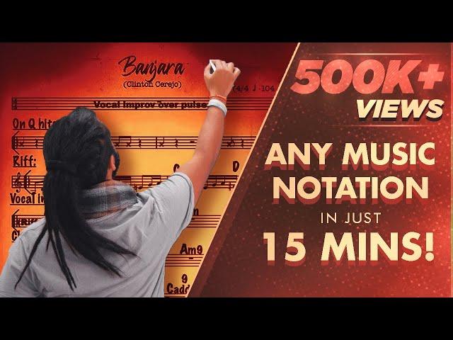 I learnt How To Read & Write Any Music Notation in just 15 Minutes | Ep 1 | ️ +91 98719 45522