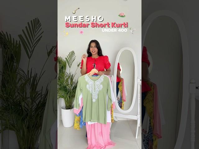 #meeshofinds Short Kurti Haul Under 400 #shorts #shortkurti #meeshokurti #meeshohaul #kurti #meesho