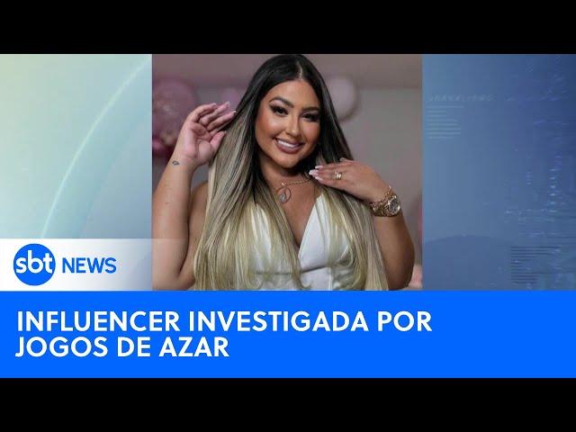 Influenciadora é investigada por jogos de azar e lavagem de dinheiro | #SBTNewsnaTV (18/09/24)