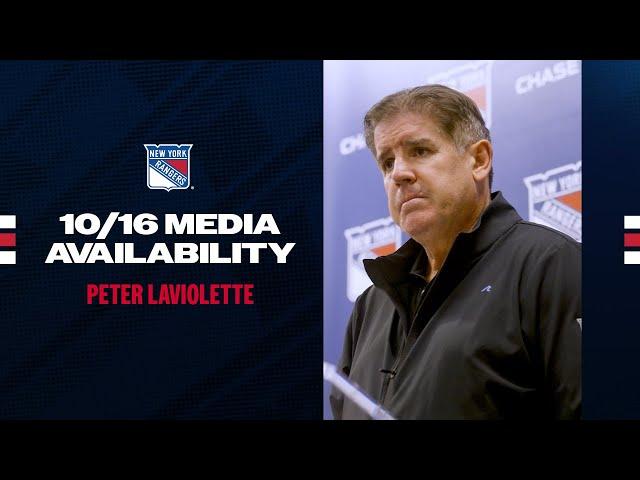 NYR Practice: Peter Laviolette Media Availability | Oct. 16, 2024