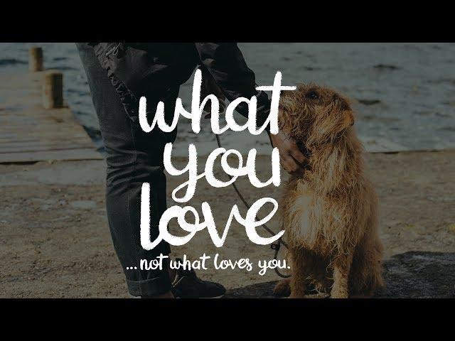 What you love, and not what loves you