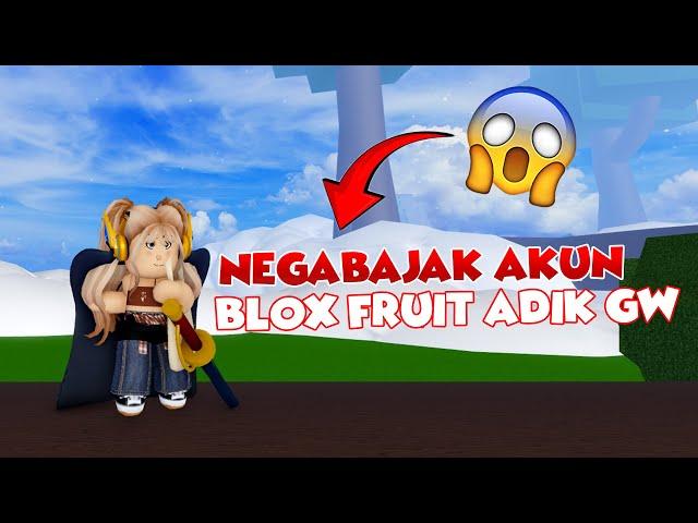 TERNYATA SELAMA INI ADIKU BERMAIN BLOX FRUIT ! #roblox #bloxfruits #game