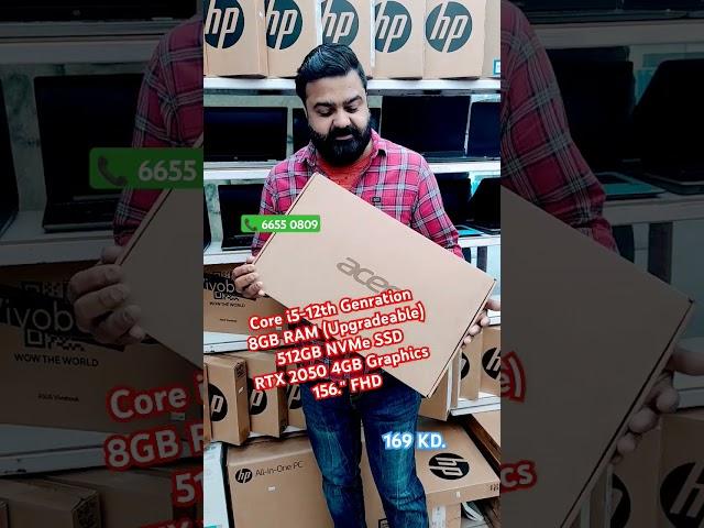 Acer Brand New, i5-12th Gen./8/512/RTX2050 4GB Graphics/15.6" FHD #kuwait #laptop #gaming #acer #