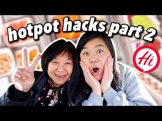 Trying VIRAL HAIDILAO HOTPOT HACKS PART 2! *we were SHOOK AGAIN* 