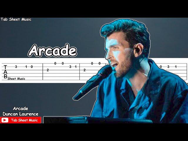 Duncan Laurence - Arcade Guitar Tutorial | TAB