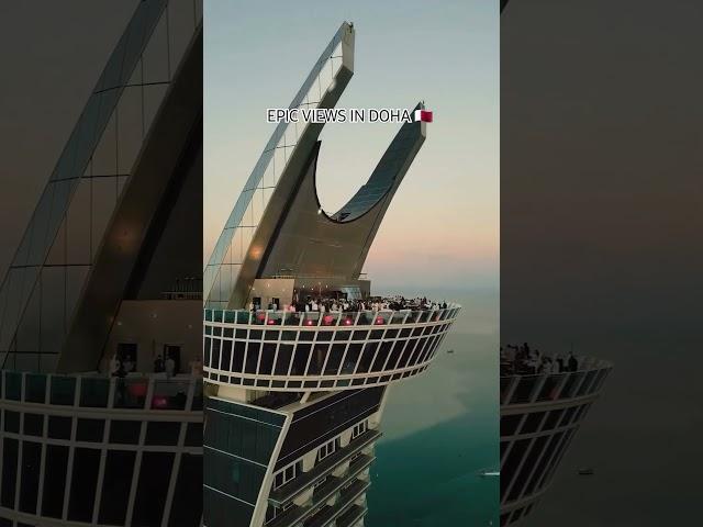 How epic is this rooftop bar in Doha?! The views would be absolutely mental ‍  #electronicmusic