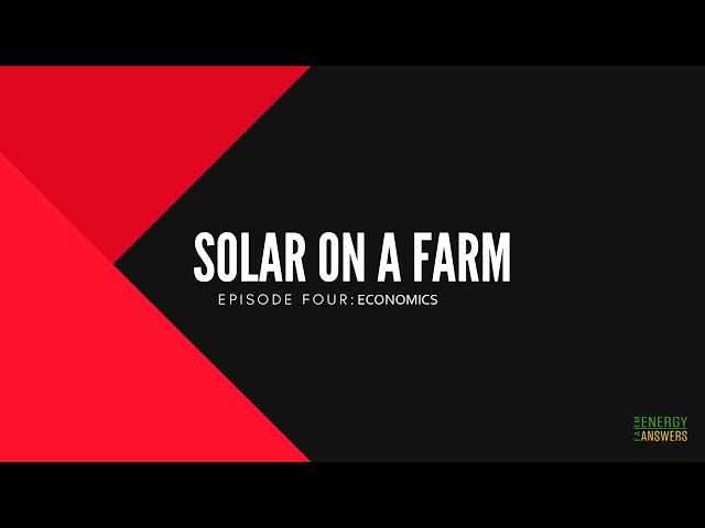 Solar On A Farm: Economics