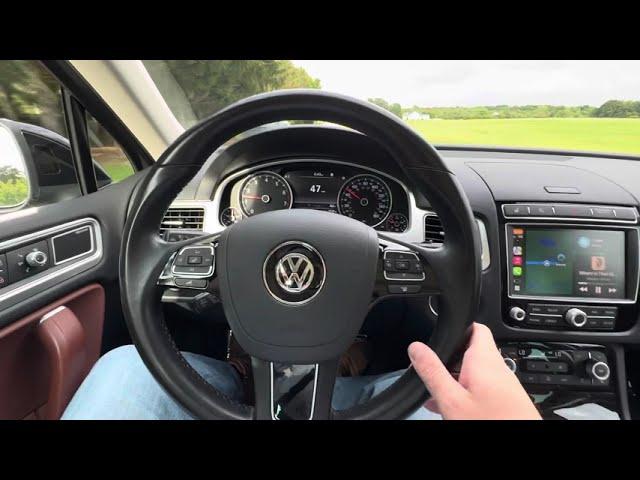 67k-Mile 2017 VW Touareg Executive Driving Video, 3.6L V6