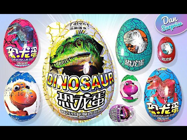 13 Dinosaur Surprise Eggs - T-Rex, Spinosaurus, Triceratops, Styracosaurus, Carnotaurus, Pteranodon