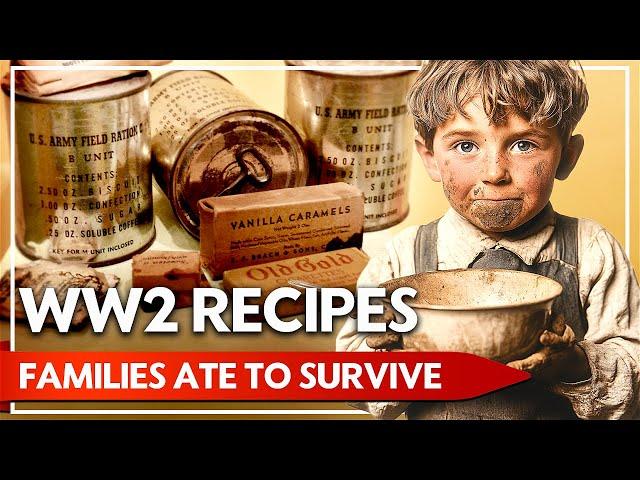 GENIUS Food Recipes in WW2 Americans Ate to SURVIVE