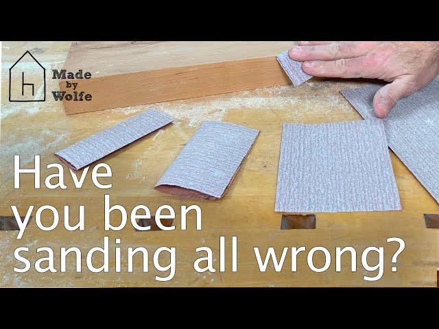 HAND SANDING: how to use sandpaper correctly (by folding it differently)